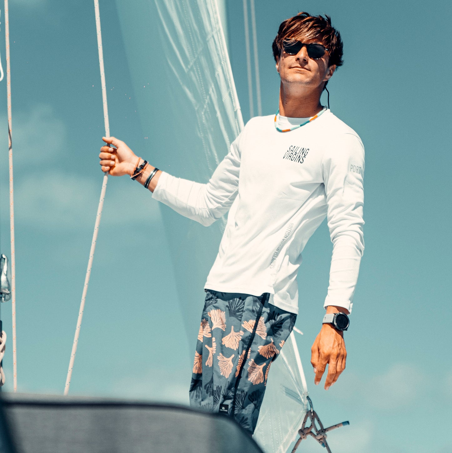 SV UV Drytop - White - Crew